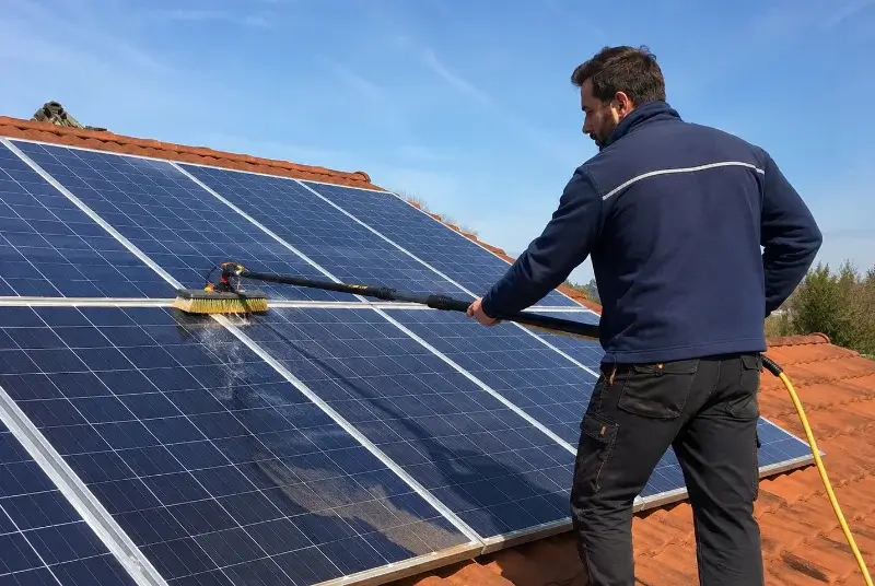 Nettoyage et entretien de panneaux solaires à Saint-Étienne-de-l'Olm